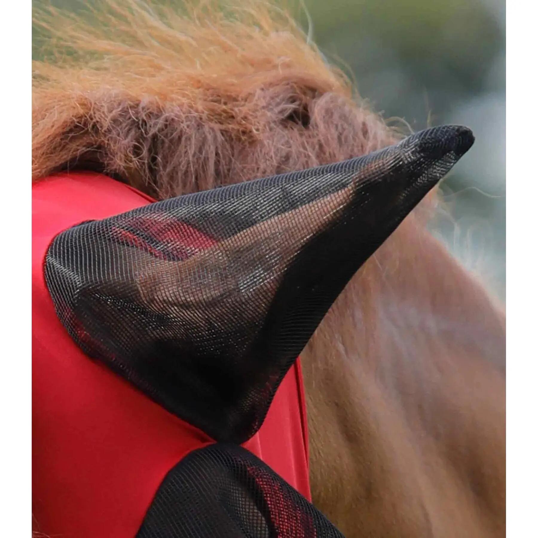 Masque anti-mouches pour cheval Premier Equine Comfort Tech Lycra 2/4