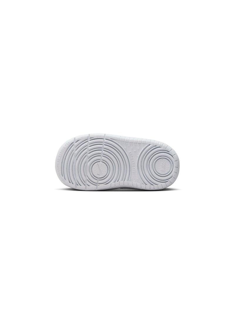 Sapatilhas de futebol para crianças Nike Court borough low recraft branco. 7/7