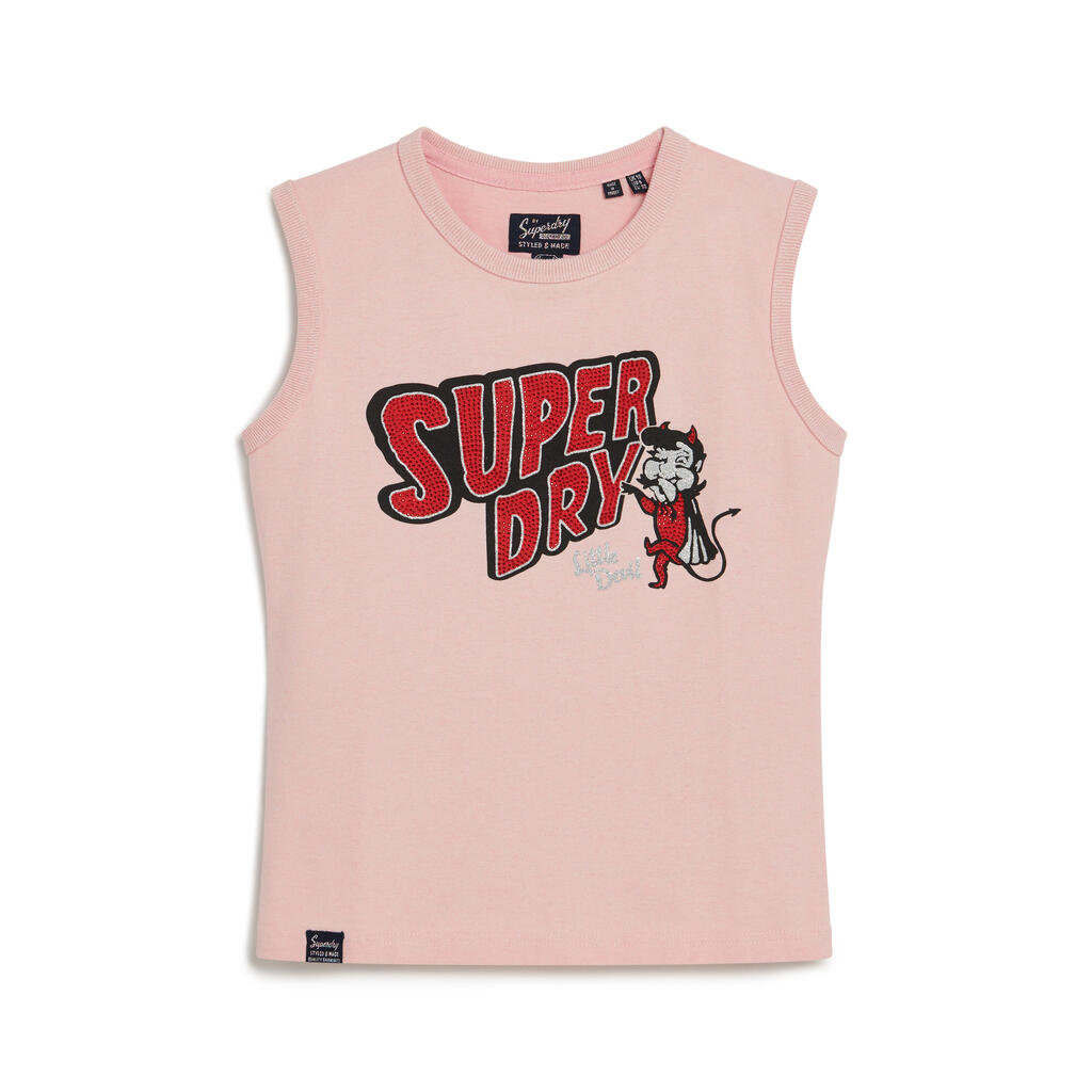 Slim-fit tank top for women Superdry Retro
