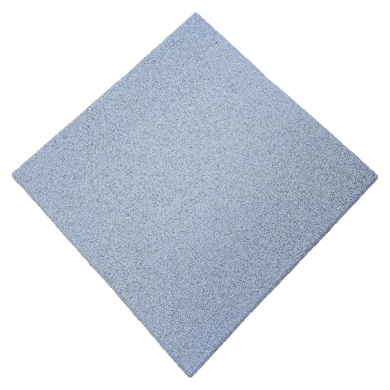 Piso do ginásio. Telha de Borracha 50x50x20mm (CINZA). Pacote 20 2/8