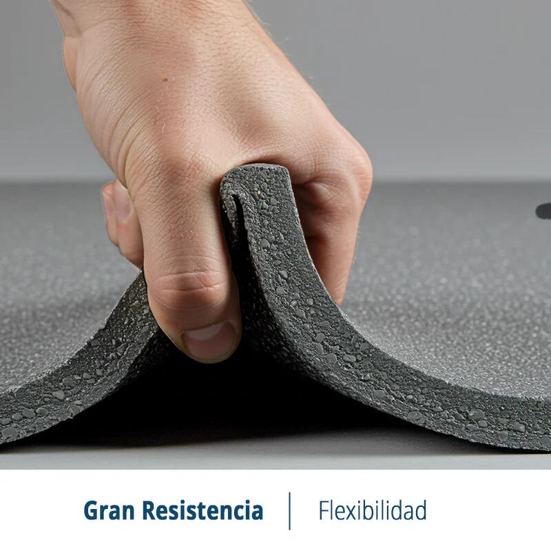 Piso do ginásio. Telha de Borracha 50x50x20mm (CINZA). Pacote 20 5/8