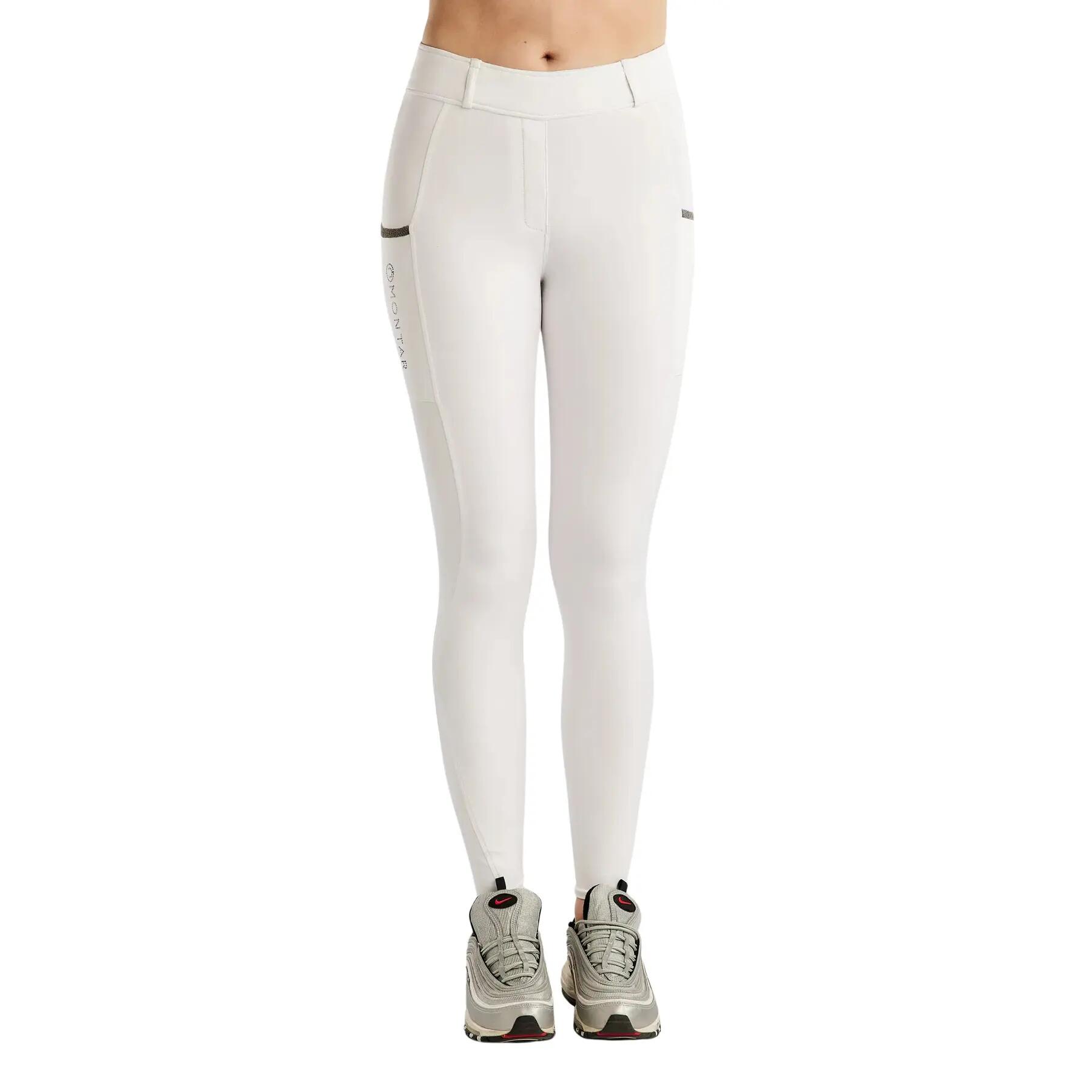 Damskie legginsy jeździeckie z pełną przyczepnością Montar Gloria Caviar Tape