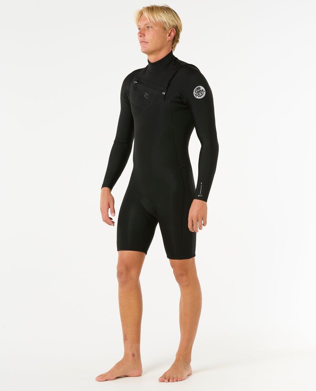 Combinaison Shorty Dawn Patrol 2/2 à Manches Longues Zip Poitrine 3/7