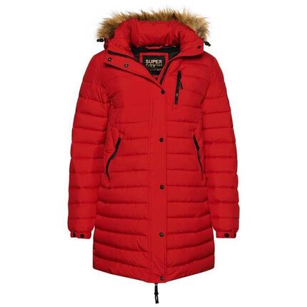 Manteau matelassé à capuche mi-longue Fuji de SUPERDRY
