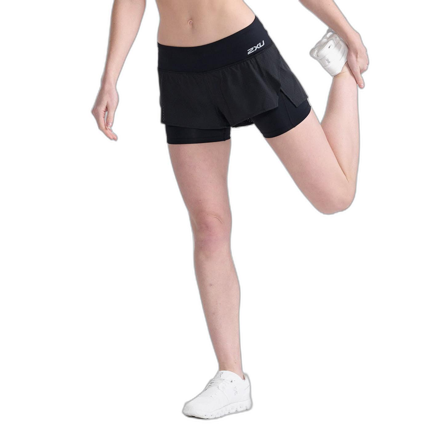 Women's 2-in-1 4-inch shorts 2XU Aero 2/5