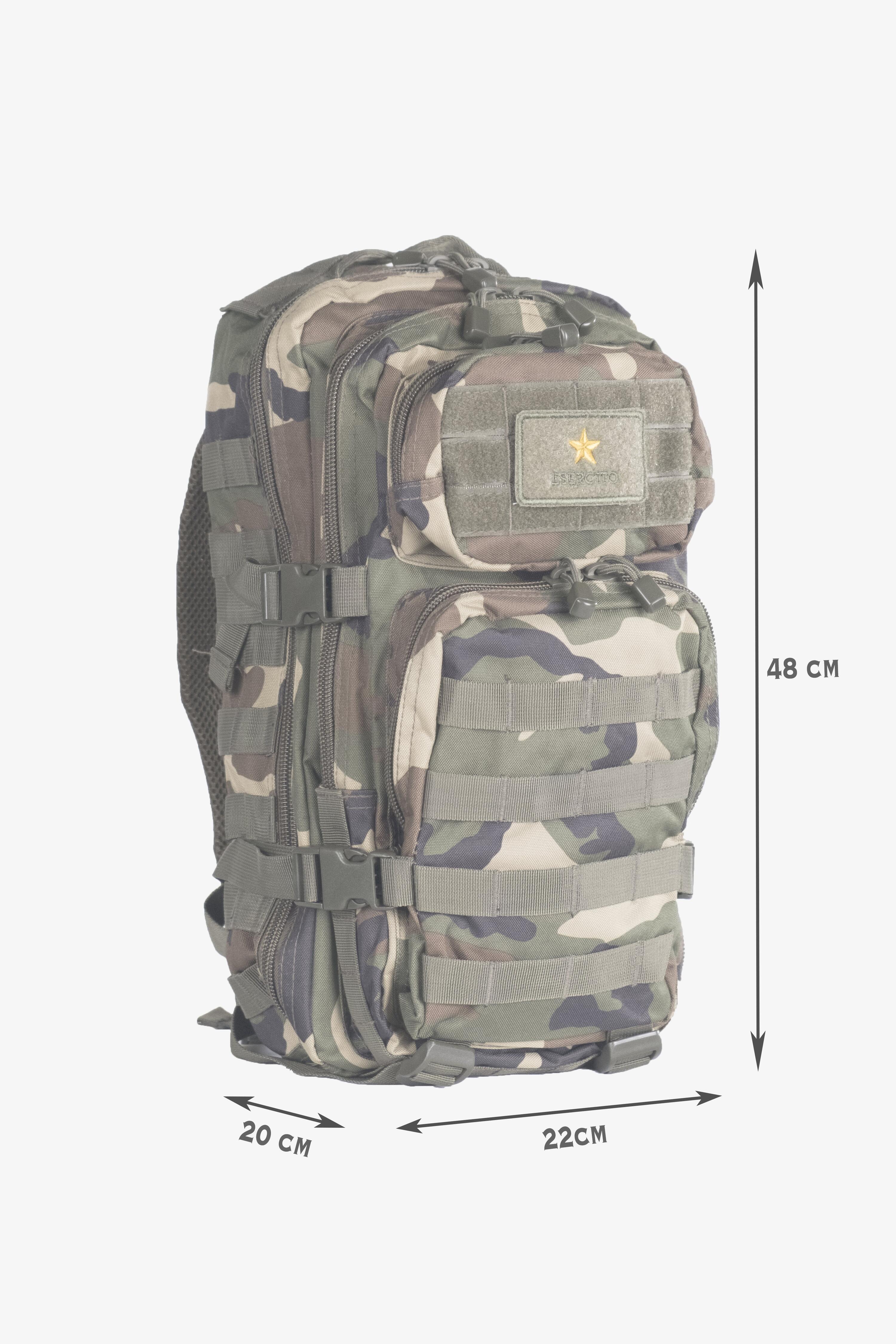 Zaino Esercito AAG320 da trekking camouflage verde 20 litri 4/6