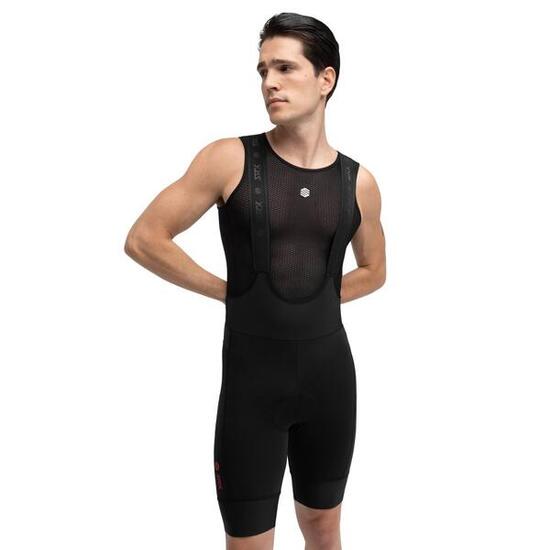 Men Cycling 's biodegradable bib shorts SRX Blend Black
