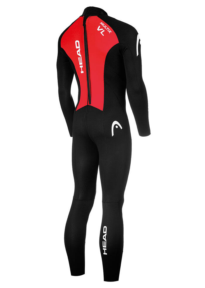 Combinaison intégrale HEAD MultiSport 2,5 mm Homme XS Noir/Rouge 3/4