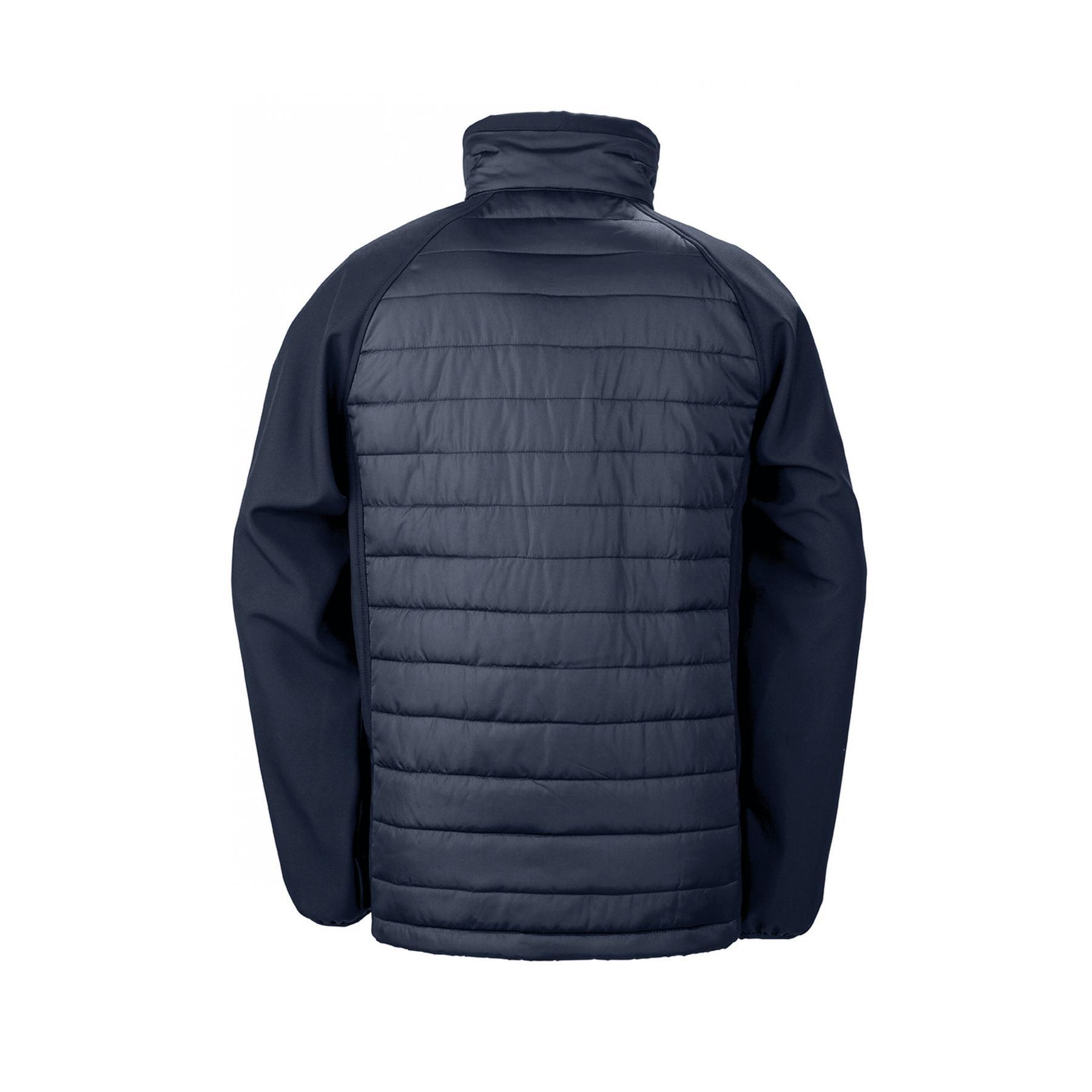 Doudoune recyclée Result Softshell Black Compass Softshell 2/3