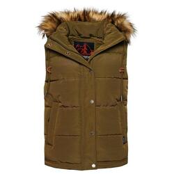 Doudoune sans manches à fausse fourrure femme Superdry Everest