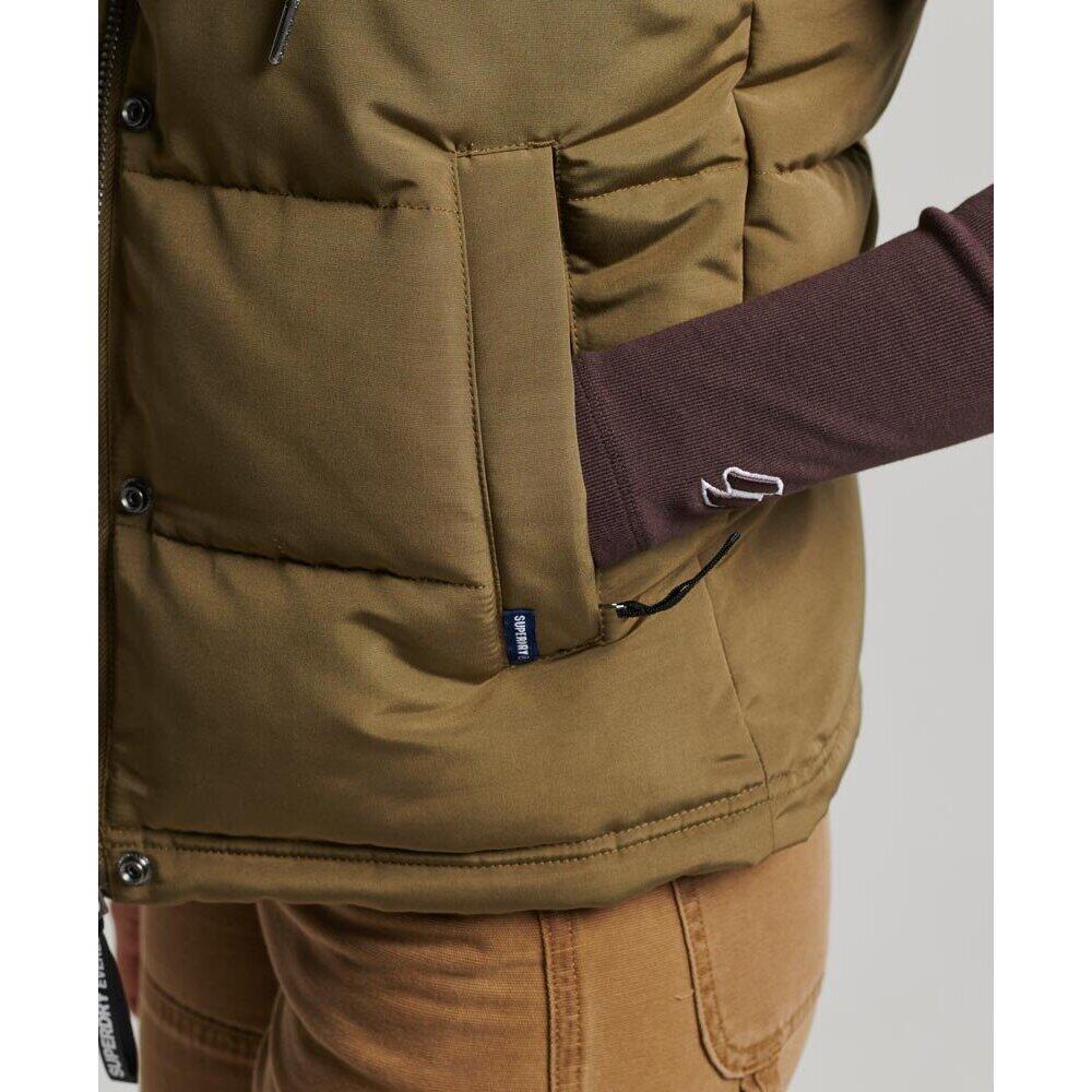 Gilet da donna con cappuccio in ecopelliccia Superdry Everest 6/6