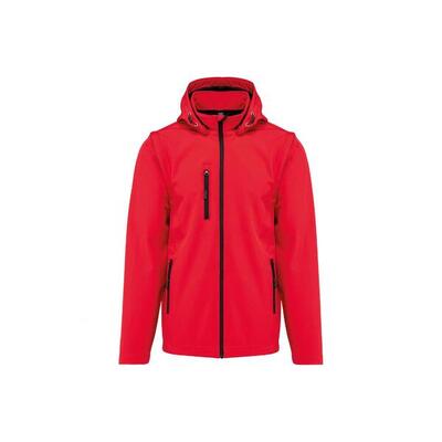 3-laags hoodie met afneembare mouwen kariban softshell