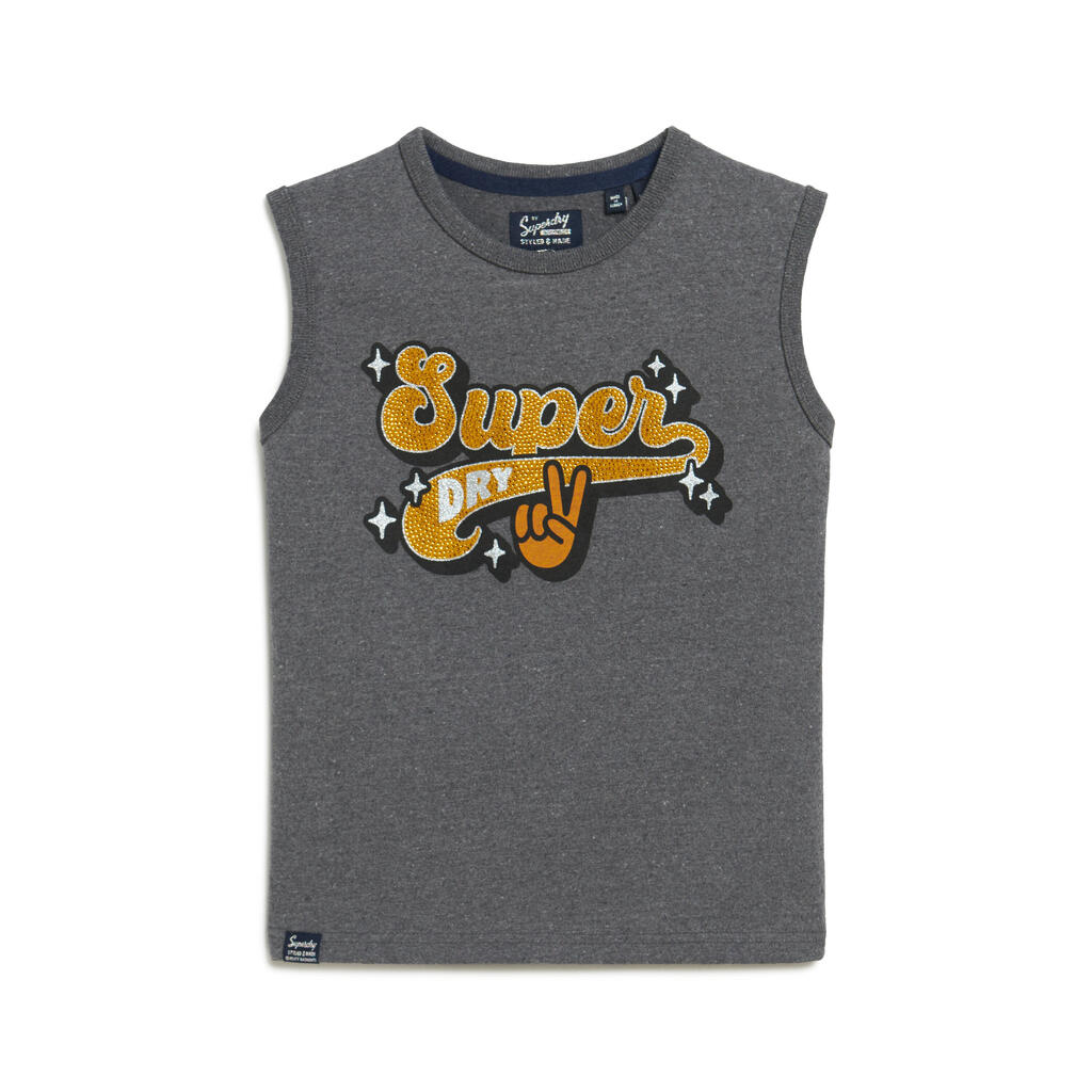 Slim-fit tank top for women Superdry Retro