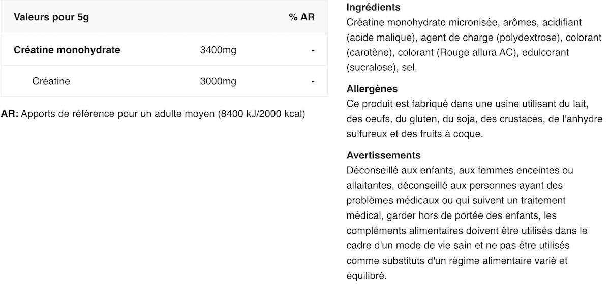 100% Creatina Monohidrato - 300g Piña Mango Biotech USA 2/6