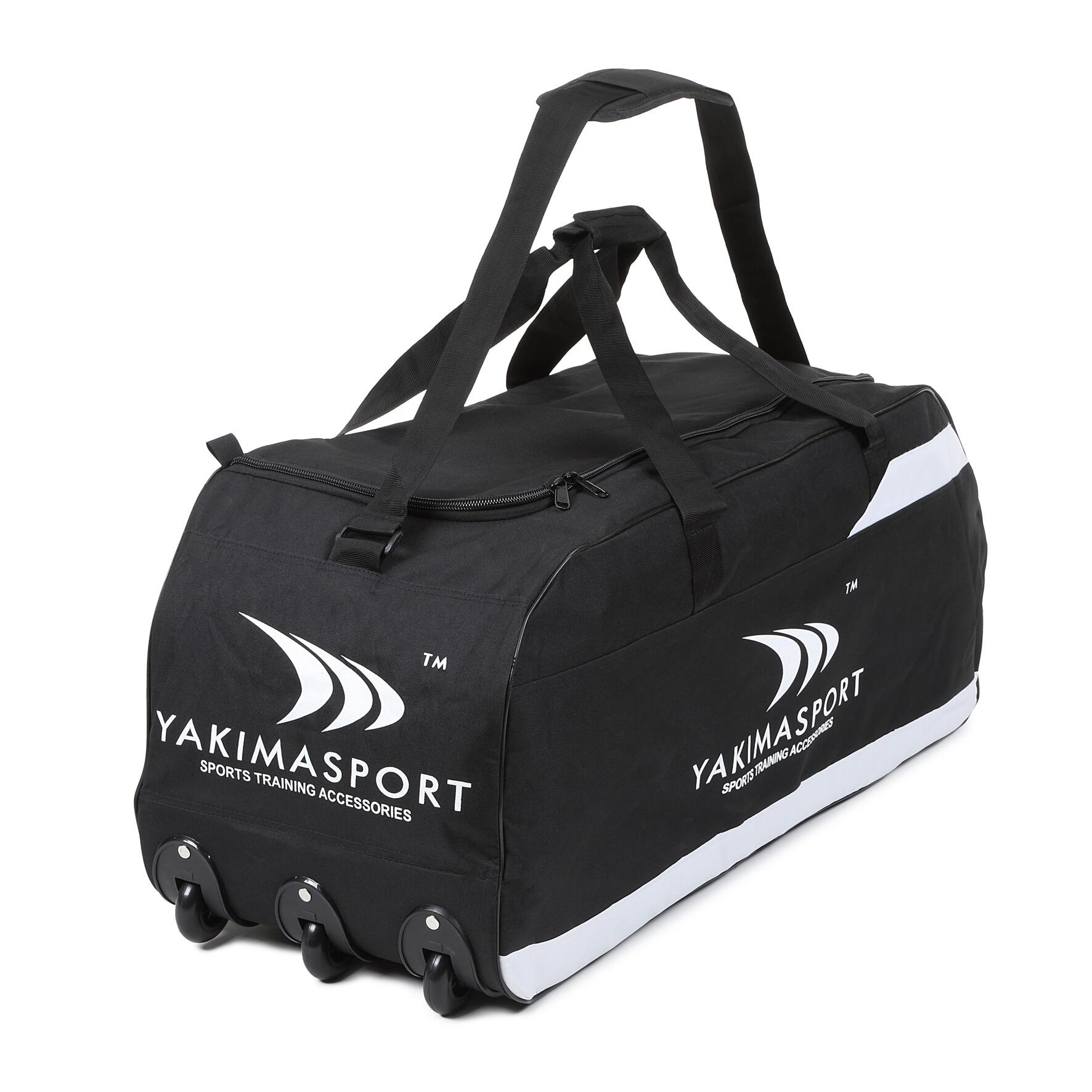 YAKIMASPORT Sporttasche auf Rollen 121 l Nylon Schwarz 2/3