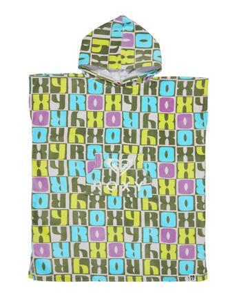 Poncho de surf RG STAY MAGICAL PRINTED Vert Fille