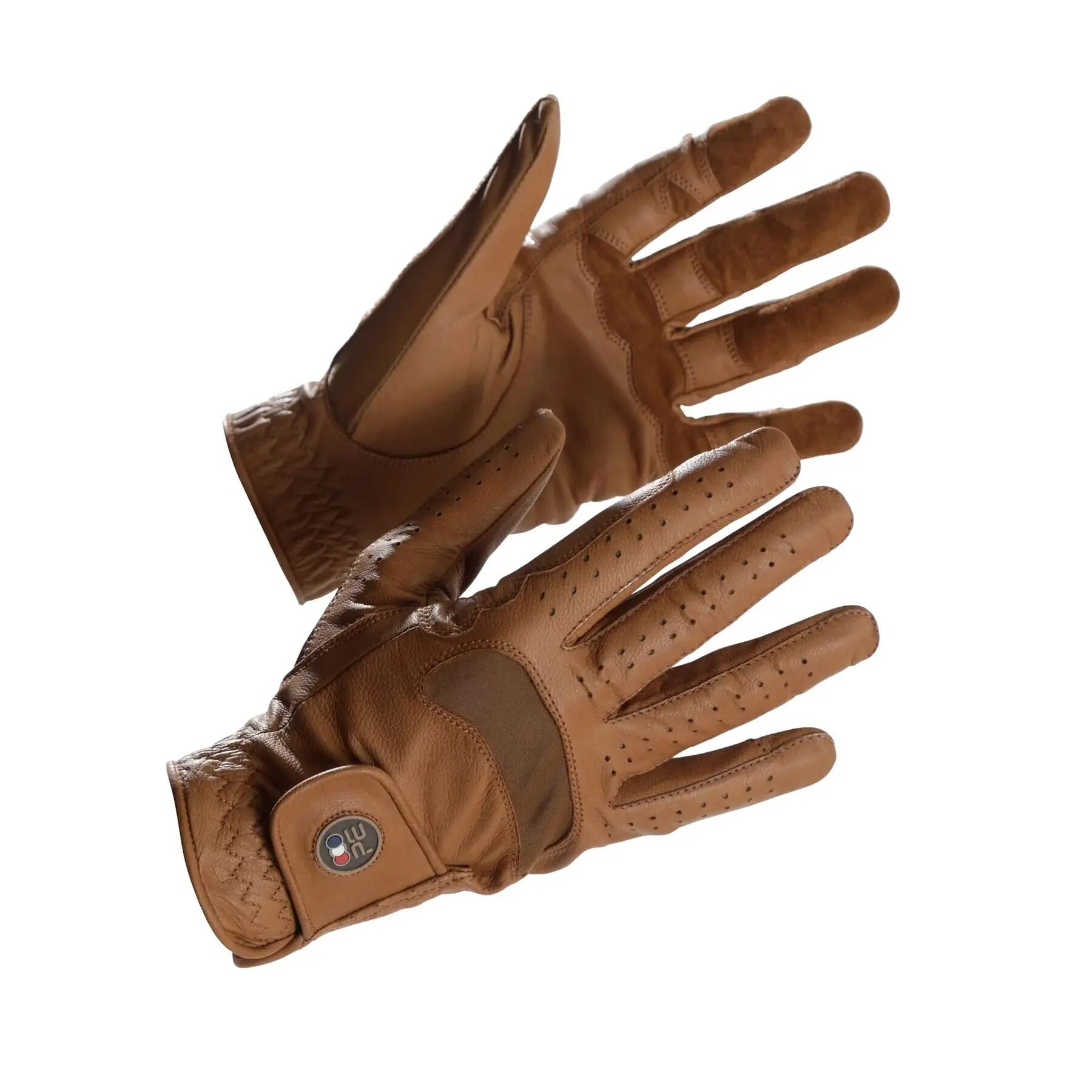 Luvas de montar em couro feminino Premier Equine Mizar 3/5