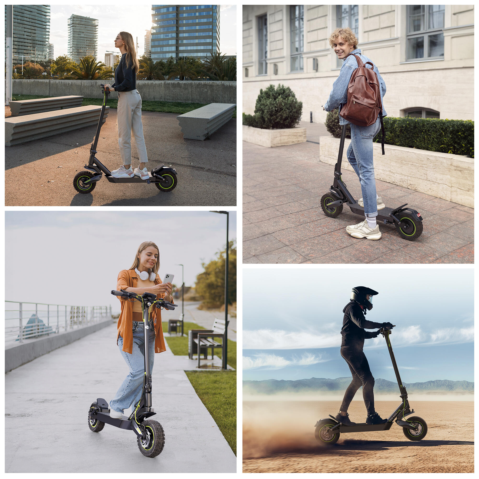 Adulte Mobilité urbaine Trottinette électrique autonomie 60 km double freinage 7/9