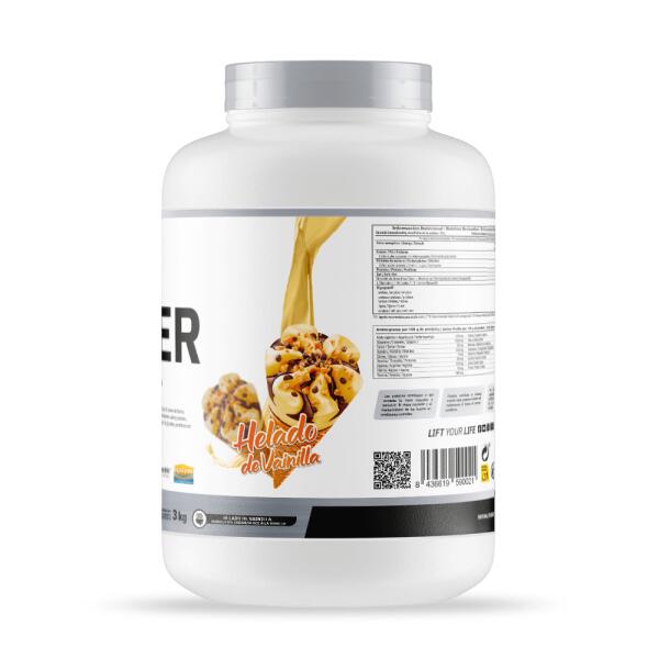 Gainer MASS Formula - 3 Kg di gelato alla vaniglia MASmusculo 3/5