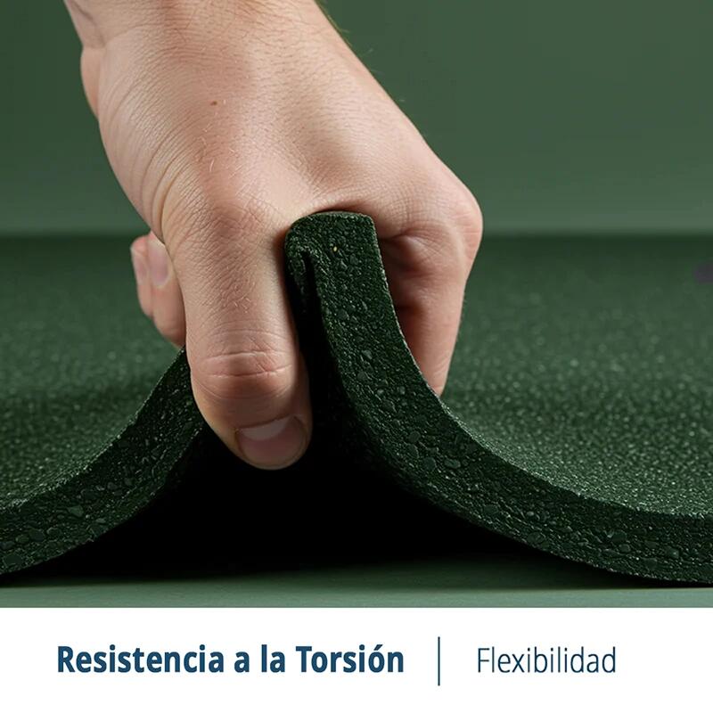 Piso do ginásio. Telha de borracha (C1) Pacote 24. 1x1x15mm (Verde) 4/7