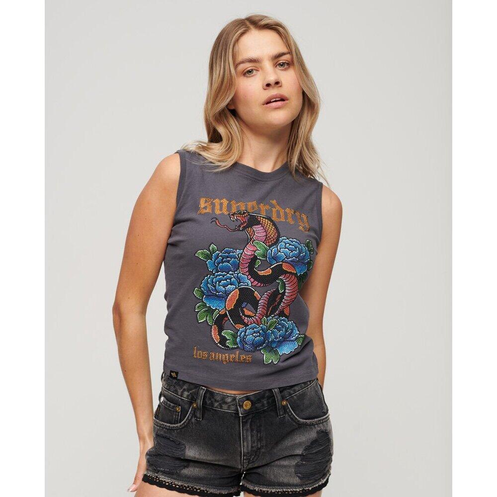 Débardeur à strass effet tatouage femme Superdry 3/5