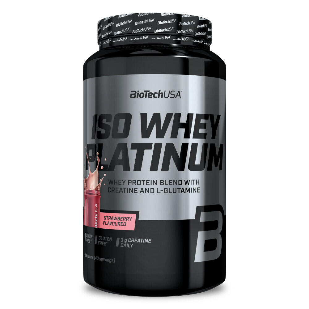 Iso Whey Platinum - 908g Truskawka Biotech USA