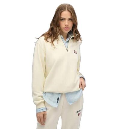 Damen Sweatshirt mit Rundhalsausschnitt und Reißverschluss Superdry Athletic Ess