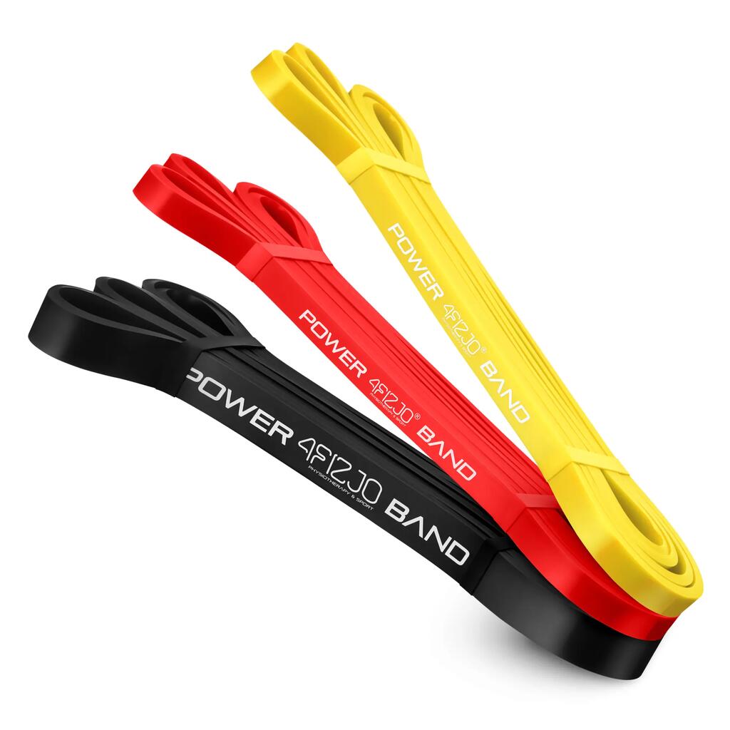 Фитнес ластици POWER BAND 4FIZJO комплект 3 бр. латекс 208 см