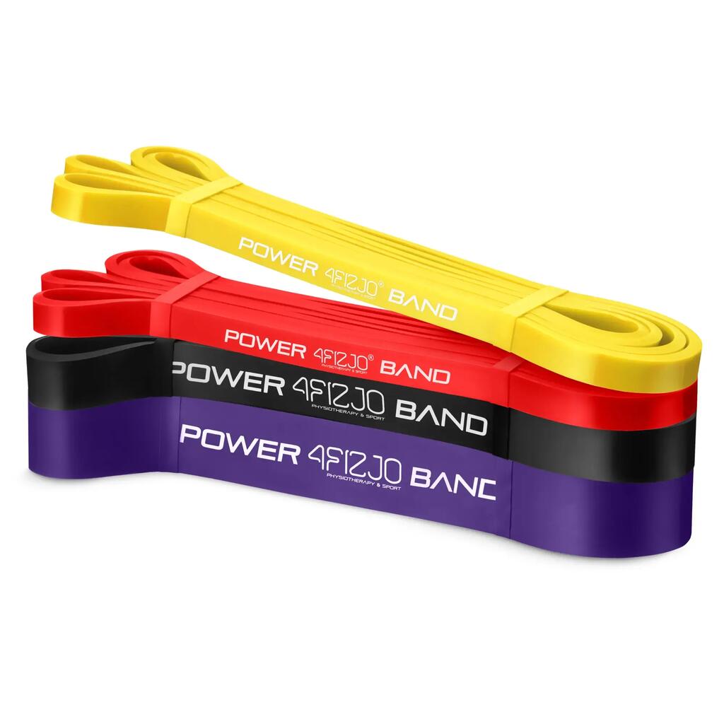 Комплект ластици POWER BAND 4FIZJO латекс 208 см 4 нива 4 бр.