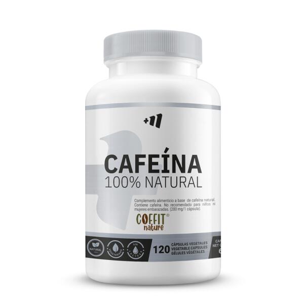 100% naturalna kofeina (Coffit® Nature) 200 mg – 120 kapsułek roślinnych MASMUSC