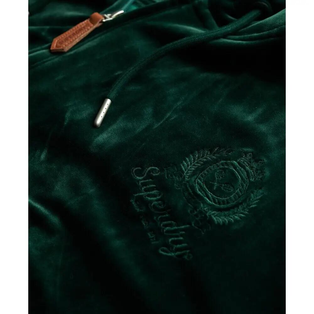 Sweatshirt à capuche zippé en velour femme Superdry Country Club 2/2