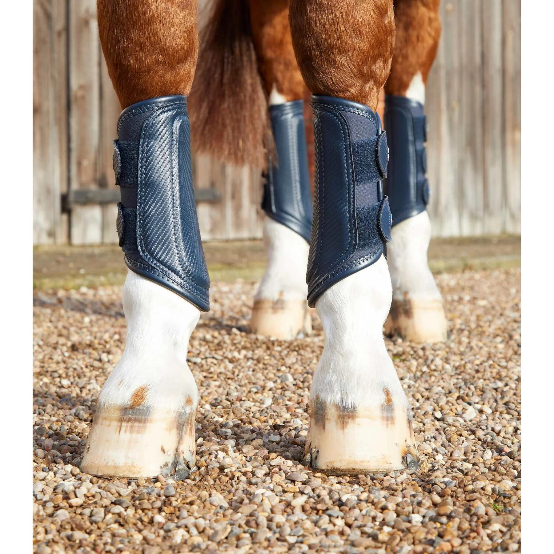 Stinchiere per cavalli a doppia chiusura Premier Equine Air-Tech 2/3