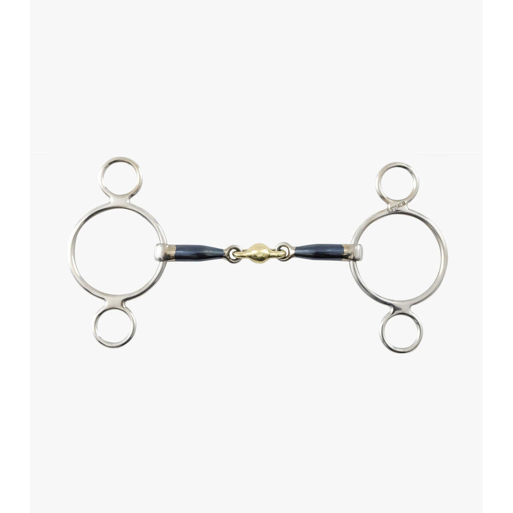 Ganascia Pessoa double brisure pour cheval Premier Equine Sweet Iron 1/1