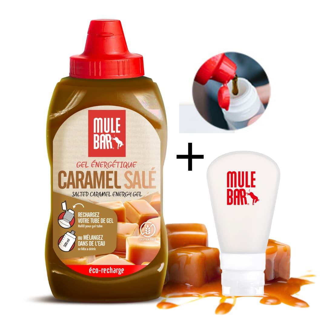 Eco-recharge 12 gels ou boisson énergétique - sans gluten - 444g - Caramel salé 2/7