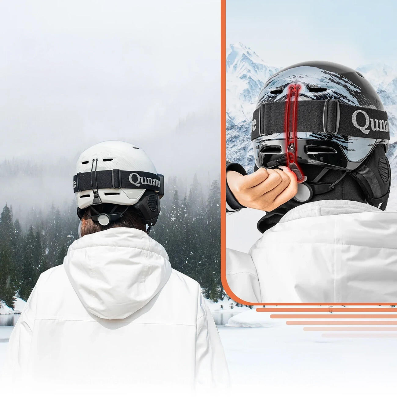Qunature skihelm met oorbeschermers voor snowboarden 2/5