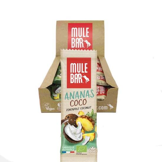 15 barres énergétiques aux céréales - vegan - 40g - Ananas - Coco - Goji