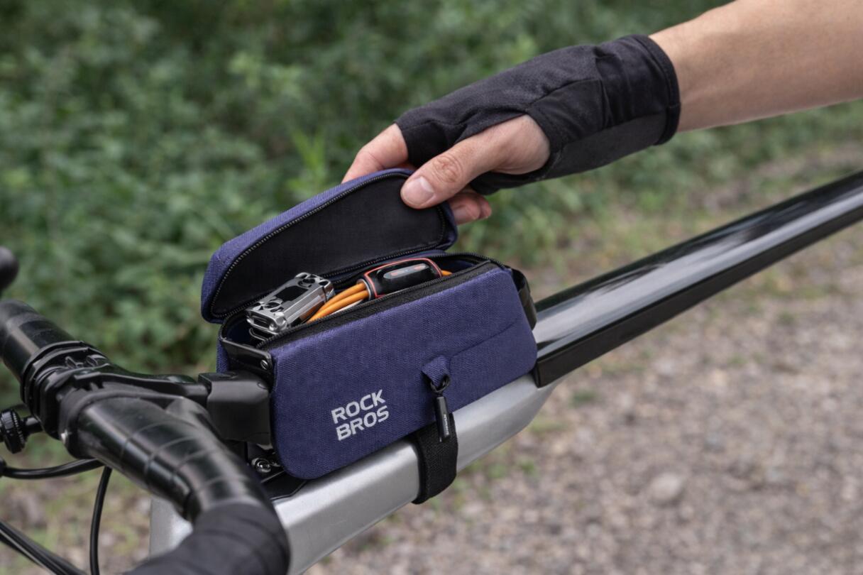 Rockbros Waterdichte Fietsframetas met Magnetische Sluiting, 0,9 l 4/4