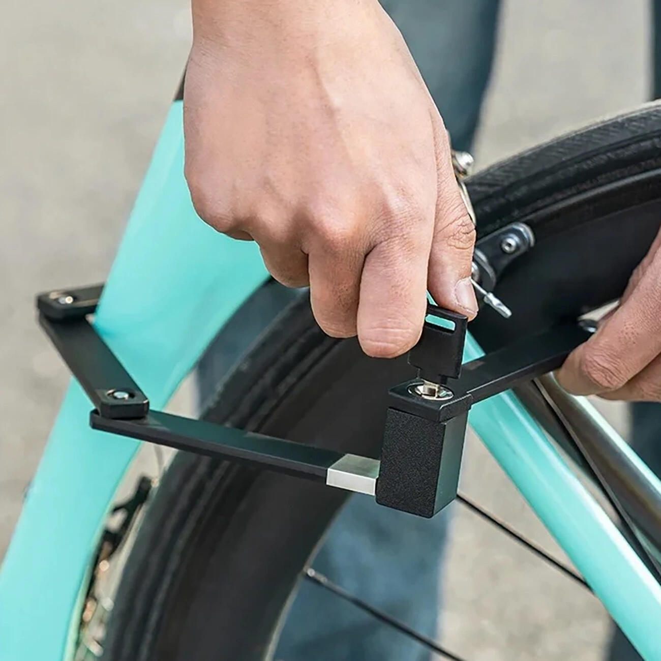 ROCKBROS Lucchetto Pieghevole per Bicicletta, Antifurto di