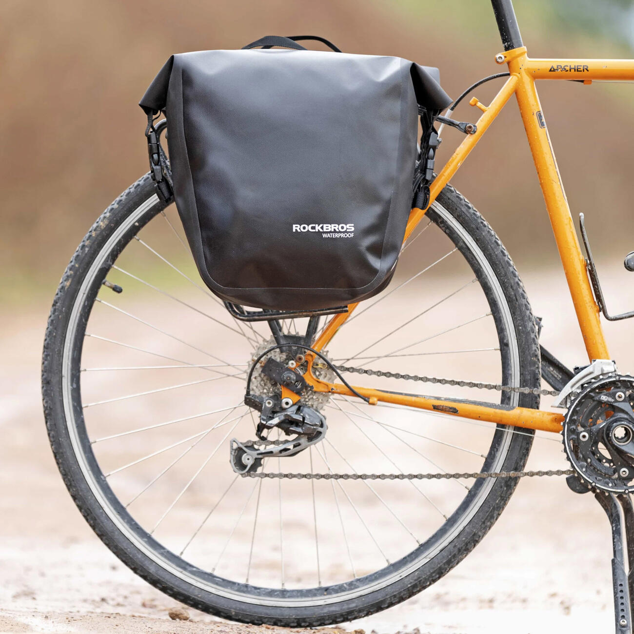 Rockbros waterdichte fietstas met schouderriem, 14 liter 4/7