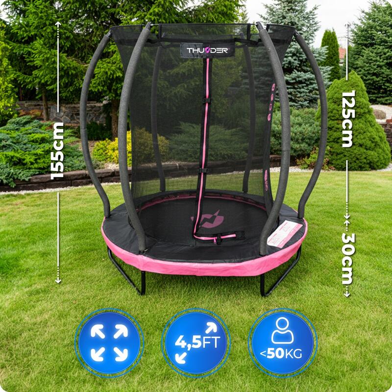 Trampolína THUNDER INSIDE ELITE 4,5 stopy (140 cm)