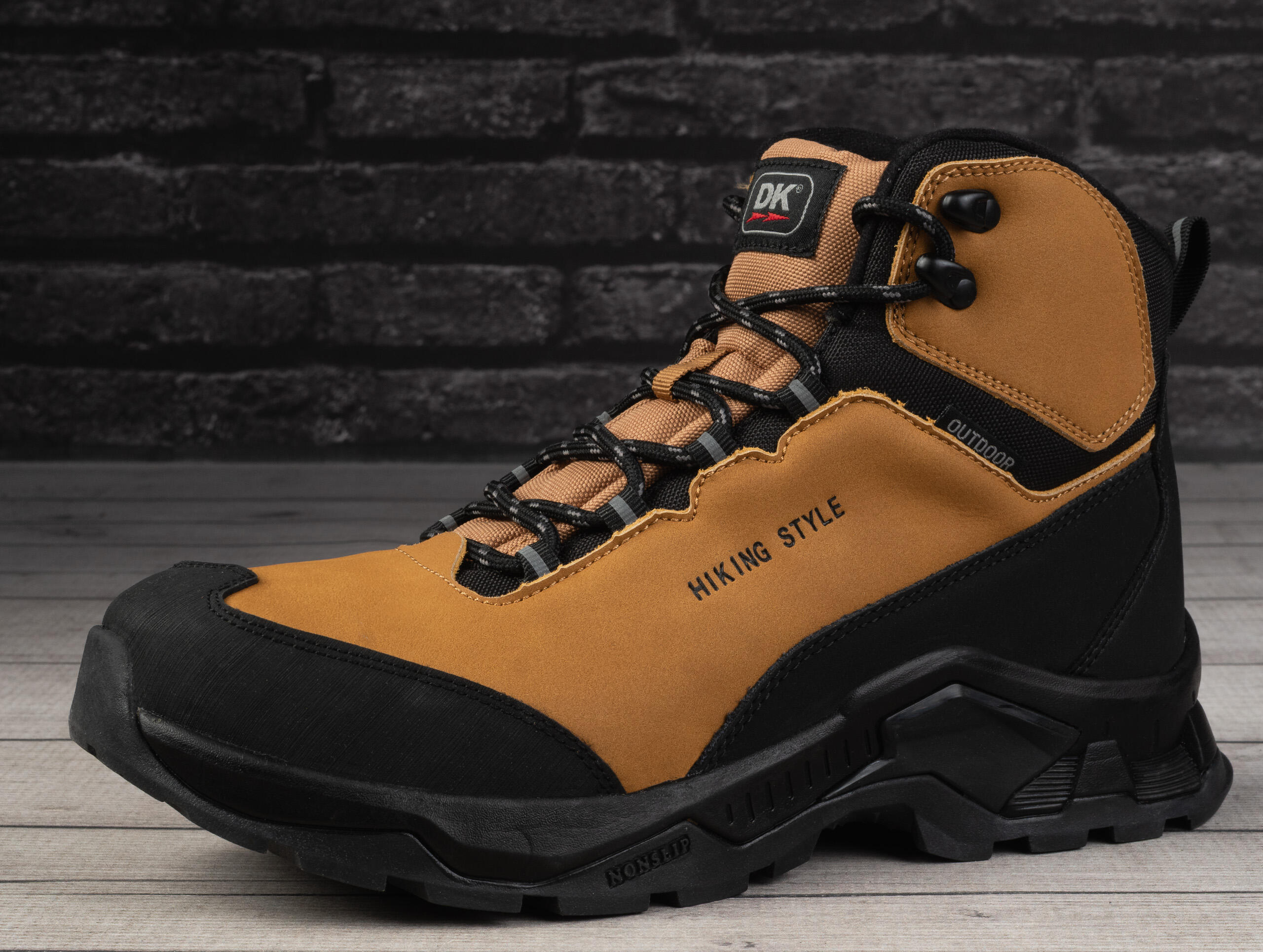 Buty męskie sportowe trekkingowe do chodzenia DK HIKER  CAMEL 3/6