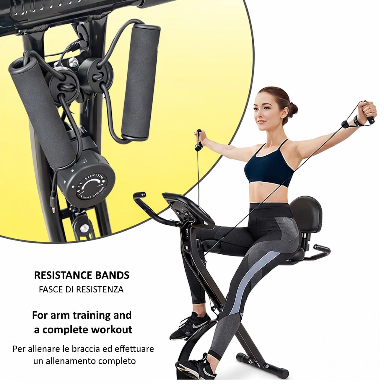 Opvouwbare Hometrainer X-Bike met Zitting FF 5/7