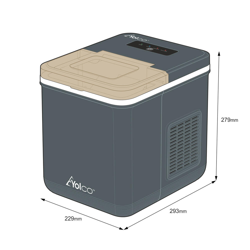 Kostkarka turystyczna do lodu 12V/24V/100V/230V Yolco ICM1 7/7