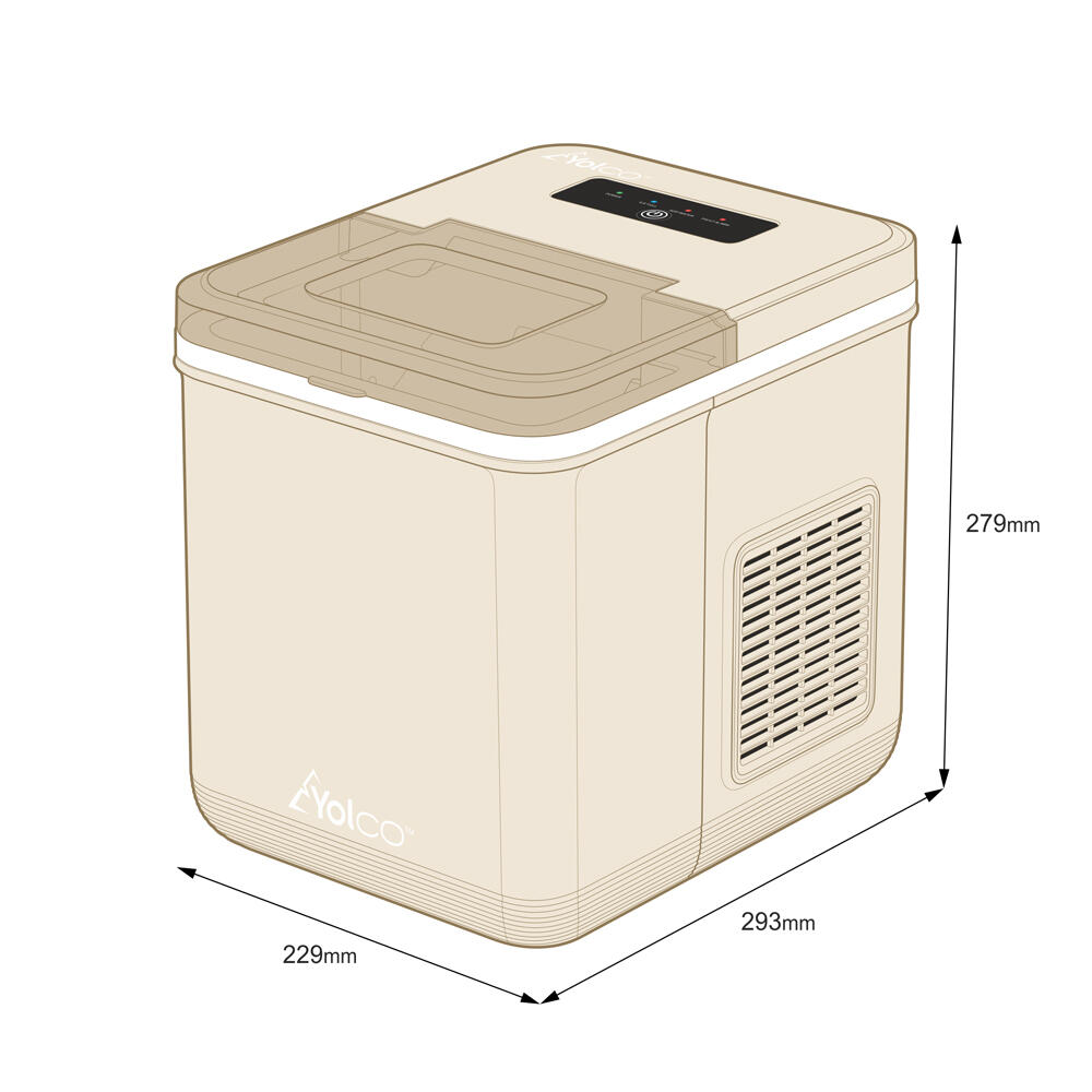 Kostkarka turystyczna do lodu 12V/24V/100V/230V Yolco ICM1 7/7
