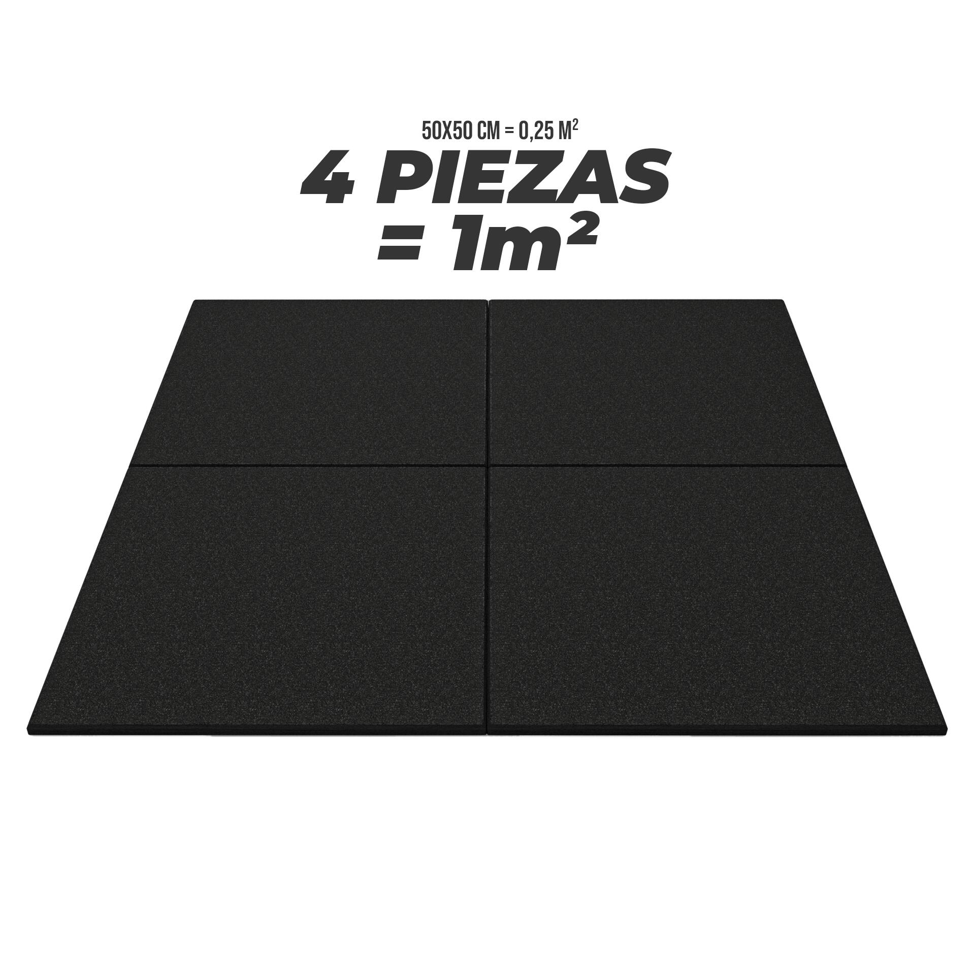 Lajota de Borracha 50x50 cm 15 mm Viok Sport 4/4