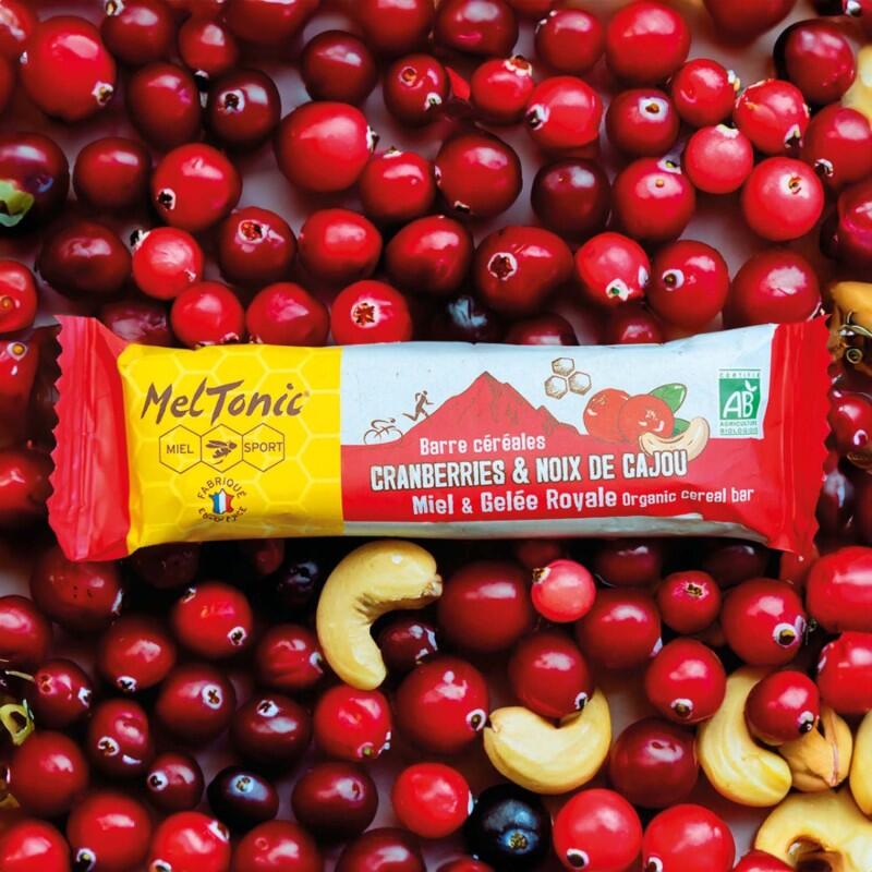 Barre di cereali bio Meltonic 30 g mirtilli rossi & anacardi 2/5