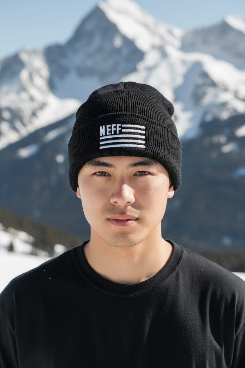 BEANIE FLAGGATO NEFF 2/3