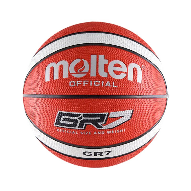 Pachet 10 mingi baschet Molten GR7-RW, marime 7 cu sac si pompa 