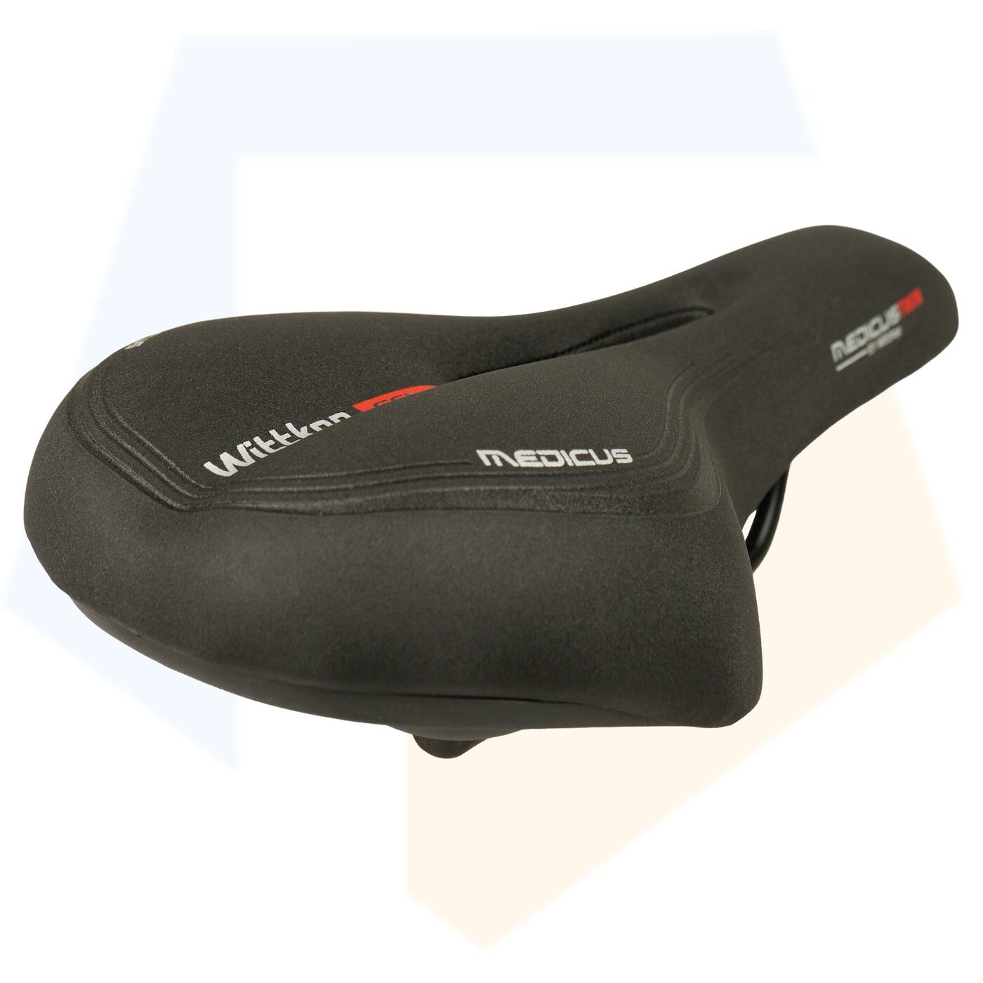 Medicus 1.0 Fahrradsattel – Herren-Trekkingsattel – Schwarz 3/7
