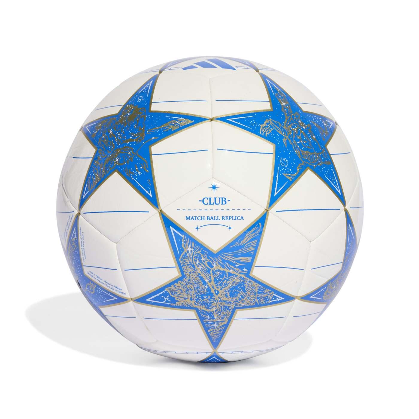 Ballon de football Ligue des champions UEFA 2026 Club Blanc et bleu Taille 4 2/4